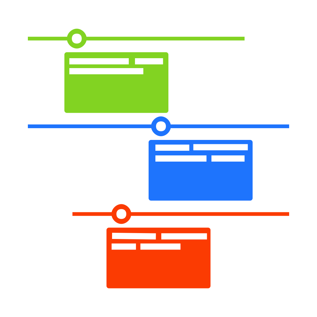 A visual demonstrating Sandwich Line's timeline editor